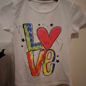 T-shirt Hart | Wit