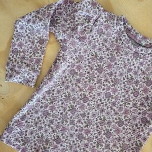 Longsleeve Rib | Bloemen roze/paars