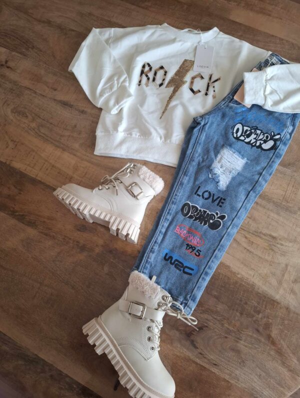 Rock sweater | Wit