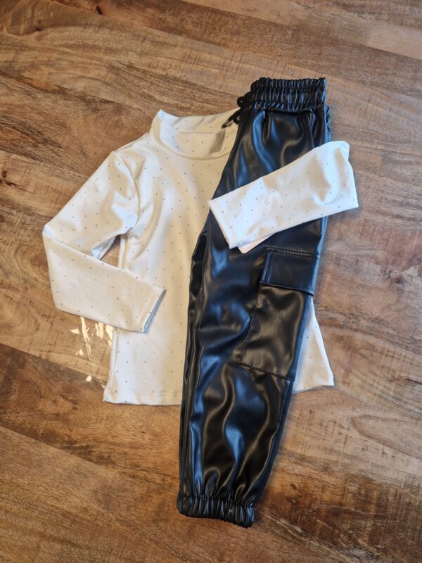 Cargo Leatherbroek | Zwart - Afbeelding 3