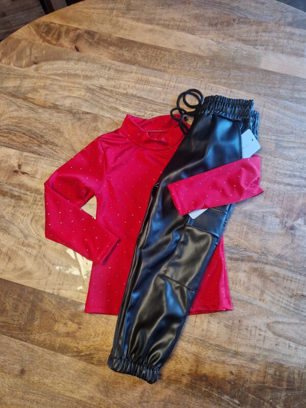 Cargo Leatherbroek | Zwart