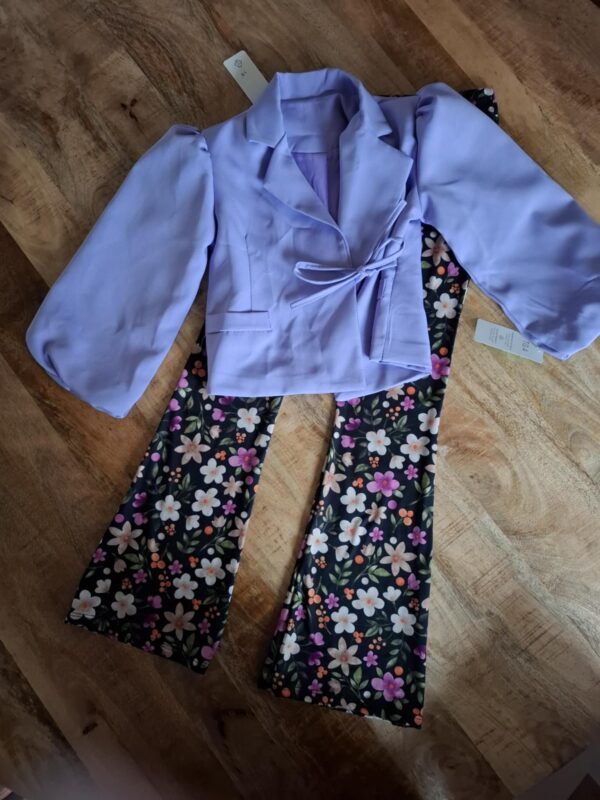 Overslag strik blazer | Lila