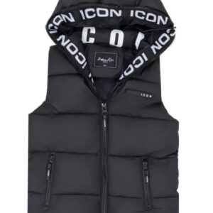 Bodywarmer Icon | Zwart/Camelbeige