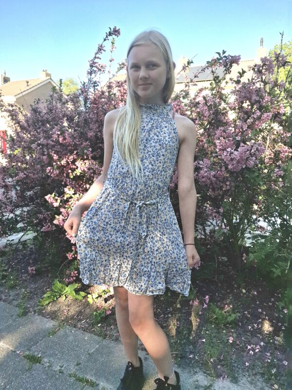Jurk bloem | Blauw