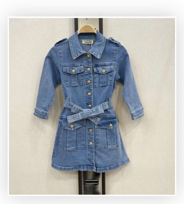 Denim jurk | blauw