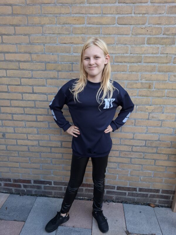 Newyork tuniek/sweaterdress | Blauw