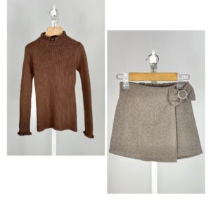 Broekrokje + longsleeve | Choco