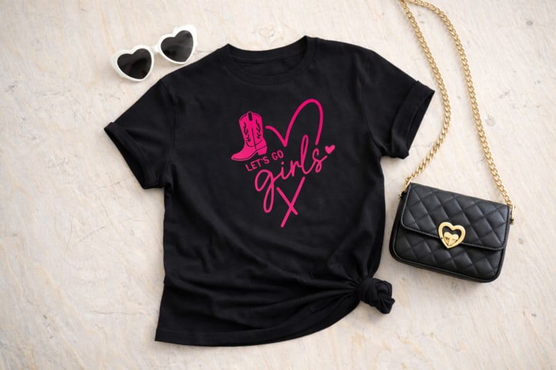 Tshirt girls | Zwart