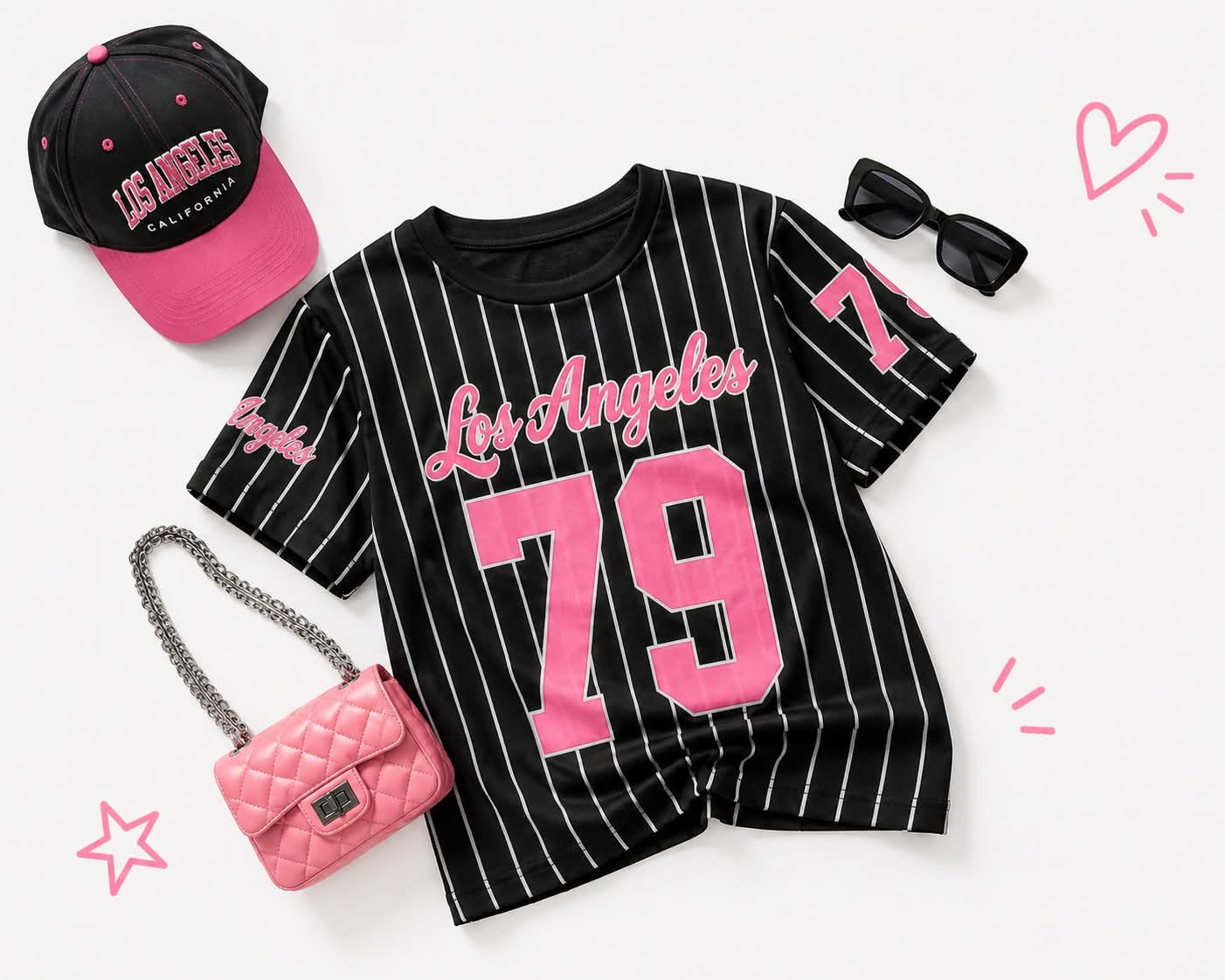 Jersey | Zwart/Roze