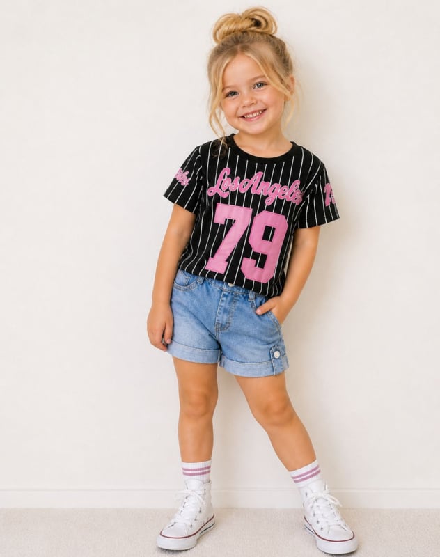 Jersey | Zwart/Roze - Afbeelding 2