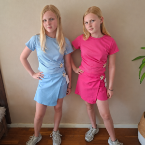 2 delig setje | Roze & Aqua